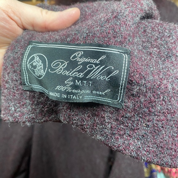 100% Virgin wool coat with faux fur collar - Picture 4 of 7